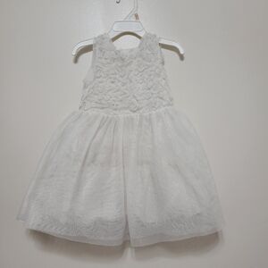 Cat And Jack White And Silver Tulle Dress